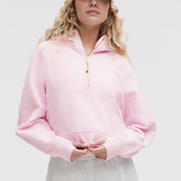Lululemon cropped scuba half zip hoodie - Picture 1 of 6